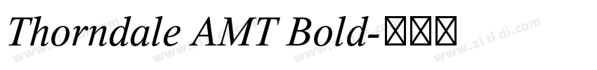 Thorndale AMT Bold字体转换
